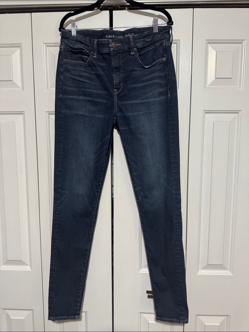 American Eagle Outfitters Dark Wash High-Rise Skinny Jeans